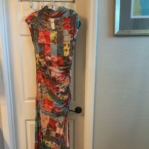 Anthropologie gorgeous ruched Maxi dress